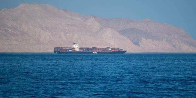 Frachter vor der iranischen Küste