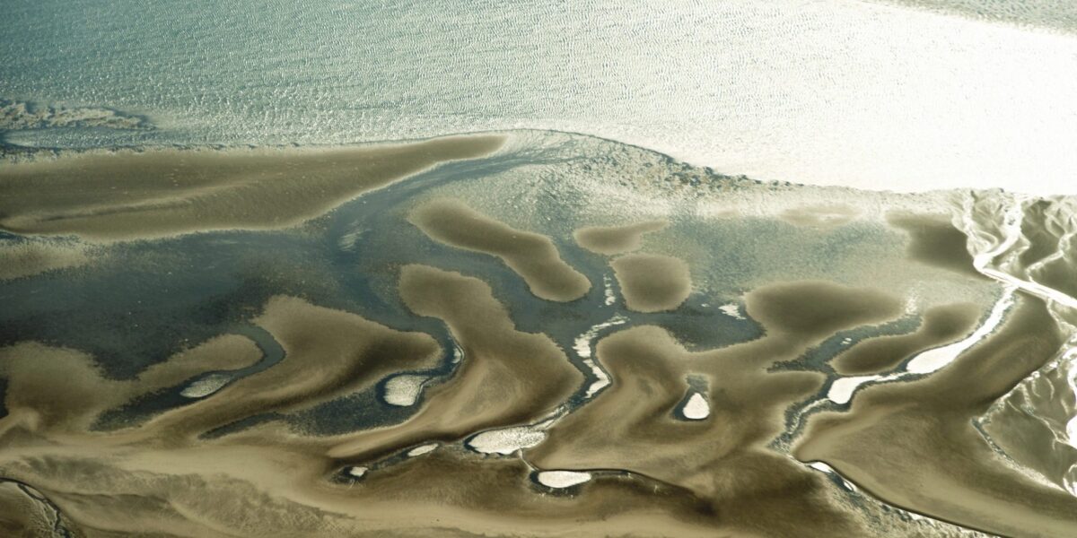 Das Wattenmeer in Schleswig-Holstein aus der Luft