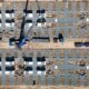 Baustelle des Batteriegroßspeicher-Projekts Förderstedt