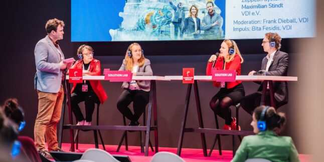 Prof. Dr.-Ing. Burghilde Wieneke-Toutaoui, Humboldt-Universität zu Berlin, Co-Vorsitzende des Netzwerks Frauen im Ingenieurberuf Prof. Dr. Bita Fesidis, VDI e.V. Sophie Rabenau, Zeppelin Systems GmbH Maximilian Stindt, VDI e.V. Marlen Wenzel, Ingenieurbüro Marlen Wenzel Panel Vortrag Prof. Dr.-Ing. Burghilde Wieneke-Toutaoui, Humboldt-Universität zu Berlin, Co-Vorsitzende des Netzwerks Frauen im Ingenieurberuf, Prof. Dr. Bita Fesidis, VDI e.V., Sophie Rabenau, Zeppelin Systems GmbH, Maximilian Stindt, VDI e.V. Marlen Wenzel, Ingenieurbüro Marlen Wenzel, Panel Vortrag