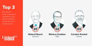 Top 3 CEOs im LinkedIndex‘26