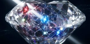 Kristallgitters eines Diamanten