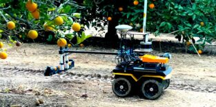 Roboter zur Bewässerung von Obstbäumen