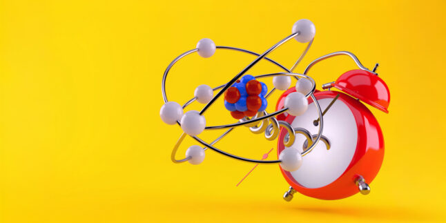 Atomuhr Quanten