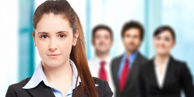 Junge Frau als berufseinsteigerin