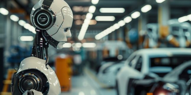 Humanoider Roboter in der Automobilfertigung