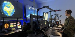 Das Weltraumlagezentrum der Bundeswehr.