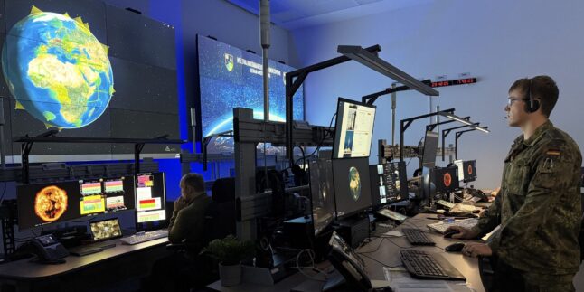 Das Weltraumlagezentrum der Bundeswehr.