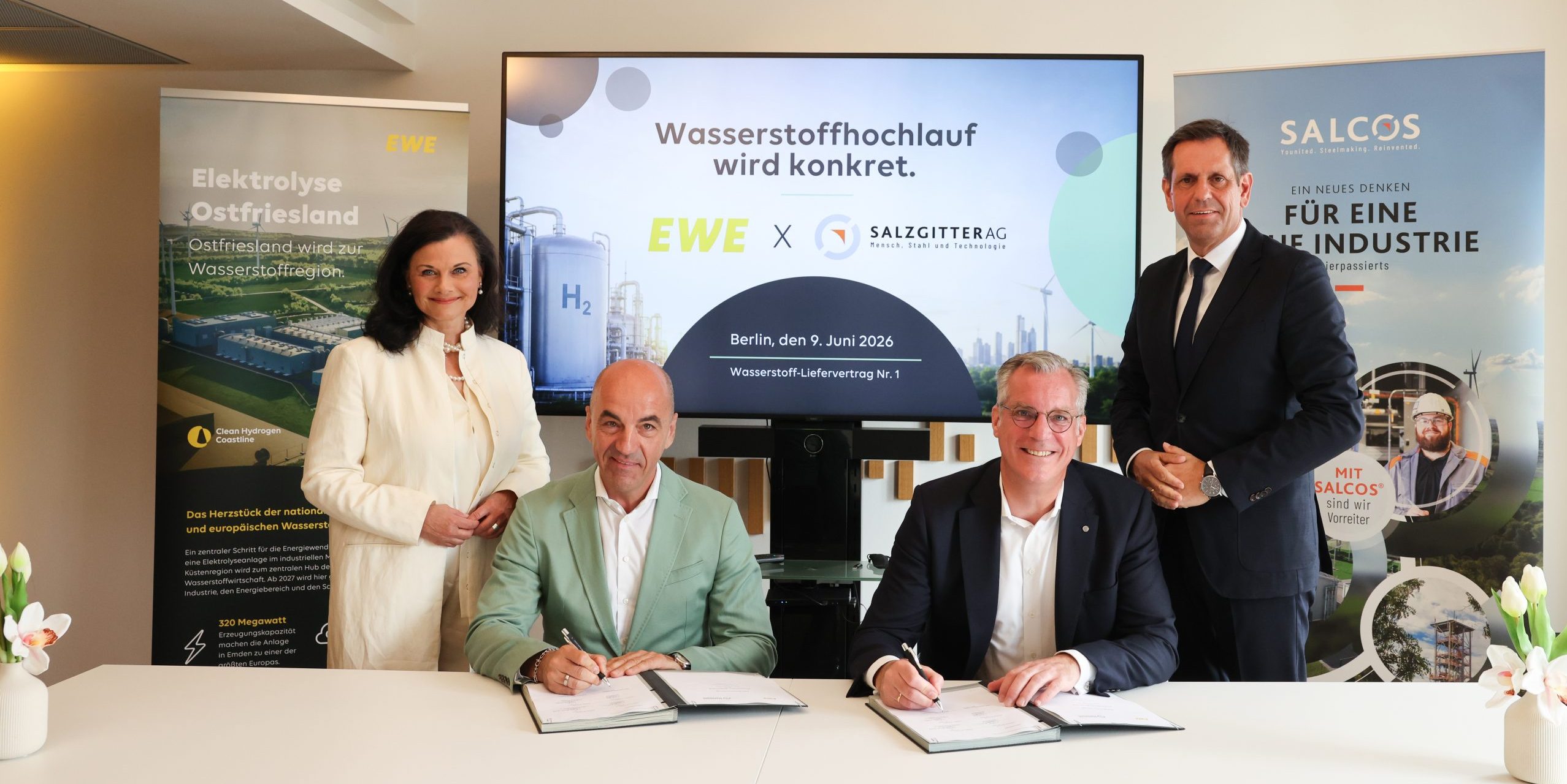 10.000 t pro Jahr: Salzgitter wird Großkunde für Emdens Wasserstoff-Giganten