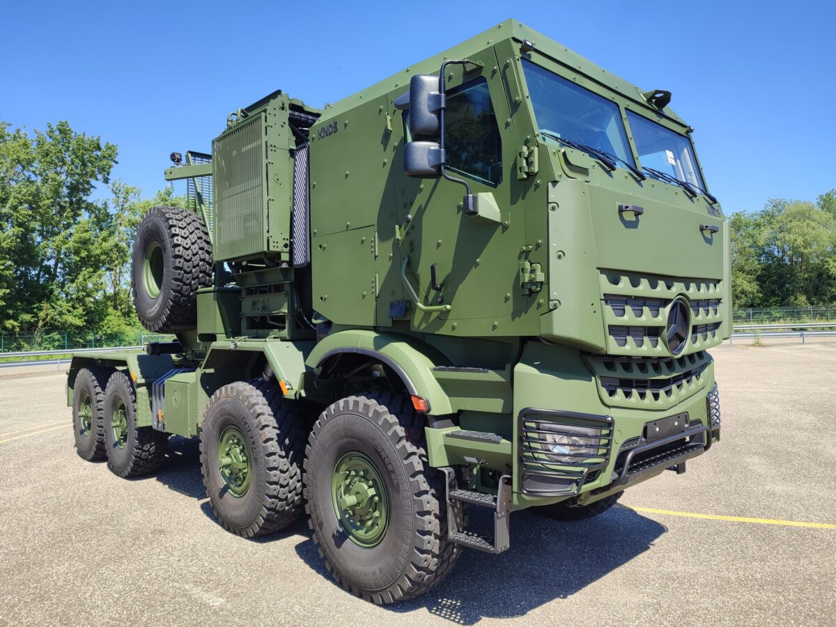 Militärfahrzeug von Daimler Truck