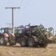 Traktor auf Feld
