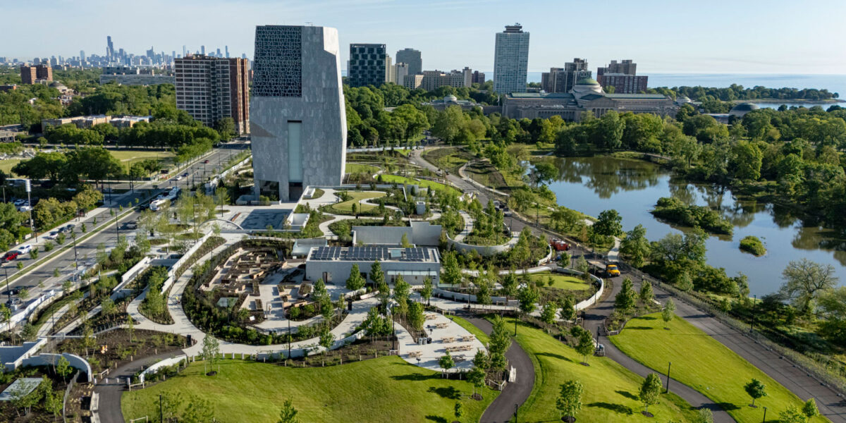 Das Obama Presidential Center kurz vor seiner Eröffnung