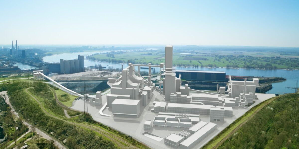 Visualisierung der Direktreduktinsanlage in Duisburg