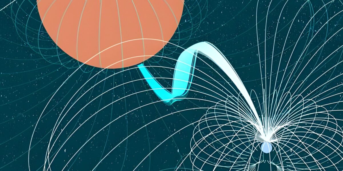 Künstlerische Darstellung des Weißen-Zwerg-Doppelsternsystems ASKAP J1745-5051