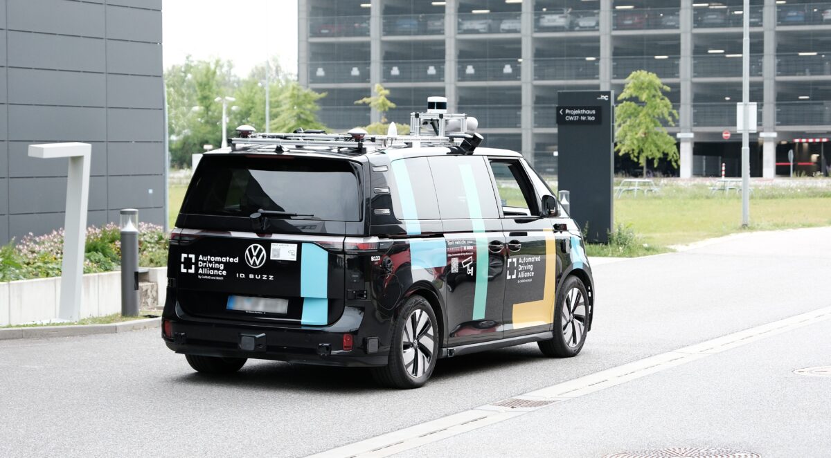 ID.Buzz für autonomes Fahren ausgerüstet
