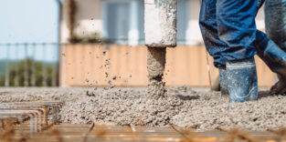Betonieren eines Fundaments