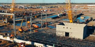 Auf der Baustelle in Richland Parish entsteht Metas KI-Campus Hyperion
