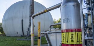 Biogasanlage mit Foliendach