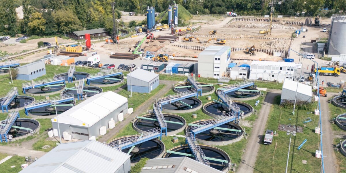 Klärwerk Ruhleben der Berliner Wasserbetriebe.