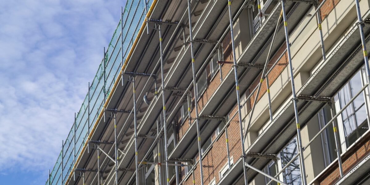 Gebäude wird saniert