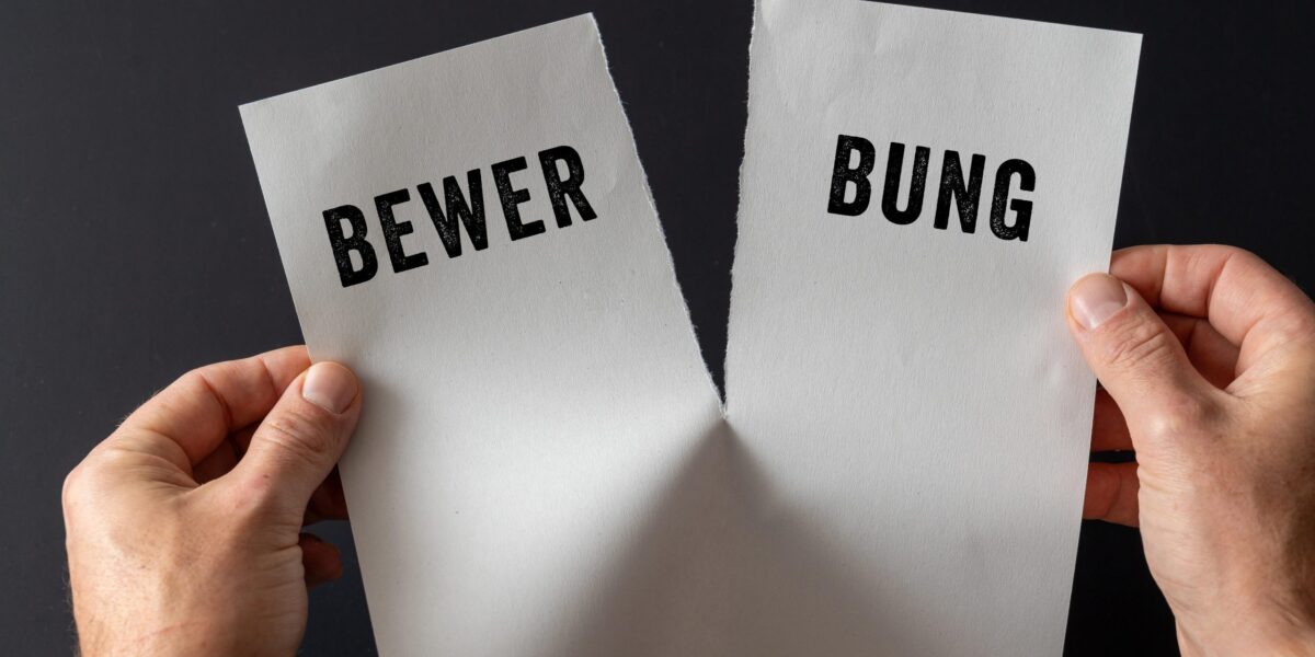 Eine zerrissene Bewerbung