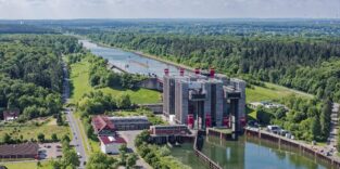 Blick auf das Schiffshebewerk Lüneburg