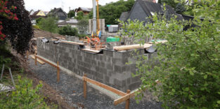 Hausbau im Garten