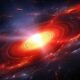 Künstlerische Darstellung eines Quasars