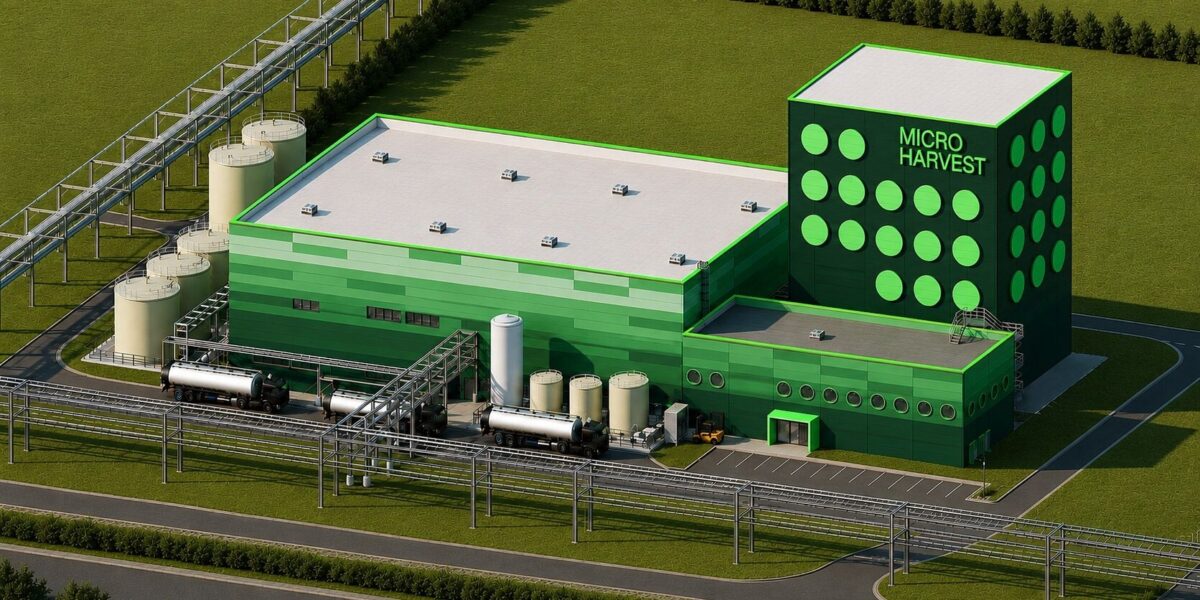 MicroHarvest-Anlage in Leuna