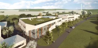 Visualisierung des Glaskompetenzzentrum Torgau