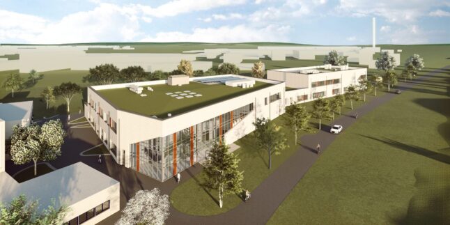 Visualisierung des Glaskompetenzzentrum Torgau
