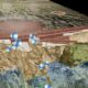 Wasserstoffmoleküle steigen durch Gestein