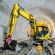 Bagger in einem Tunnel
