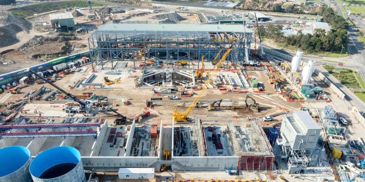 Großbaustelle in Clarinda im Südosten Melbournes