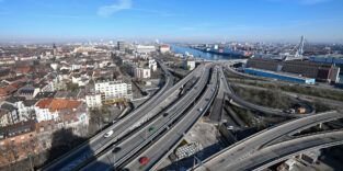 Hochstraße Nord in Ludwigshafen