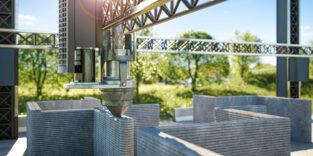 Haus wird 3D-gedruckt