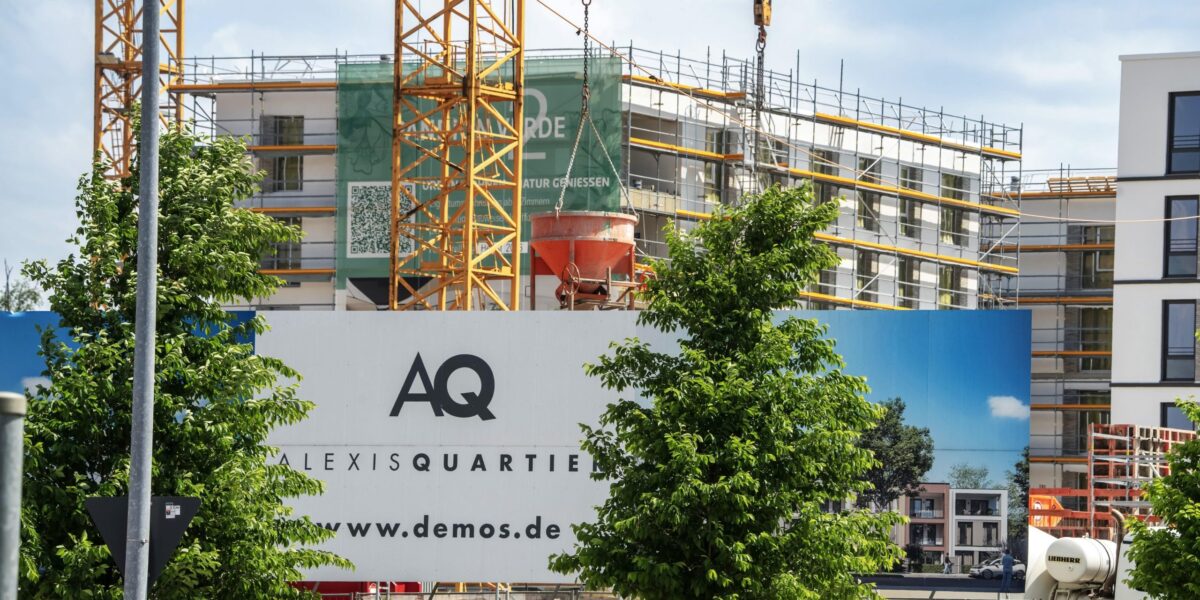 Baustelle Alexisquartier in München-Neuperlach