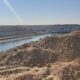 Blick auf einen Kanal, der in der Wüste im Norden Ägyptens im Rahmen des neuen Agrarprojekts «New Delta» gebaut wurde