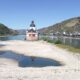 Niedrigwasser am Rhein bei Kaub