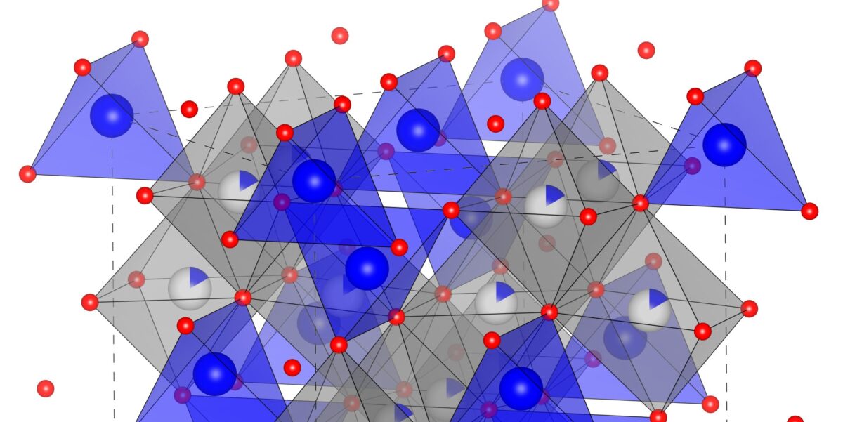 Struktur das Batteriematerials Lithium-Titanat