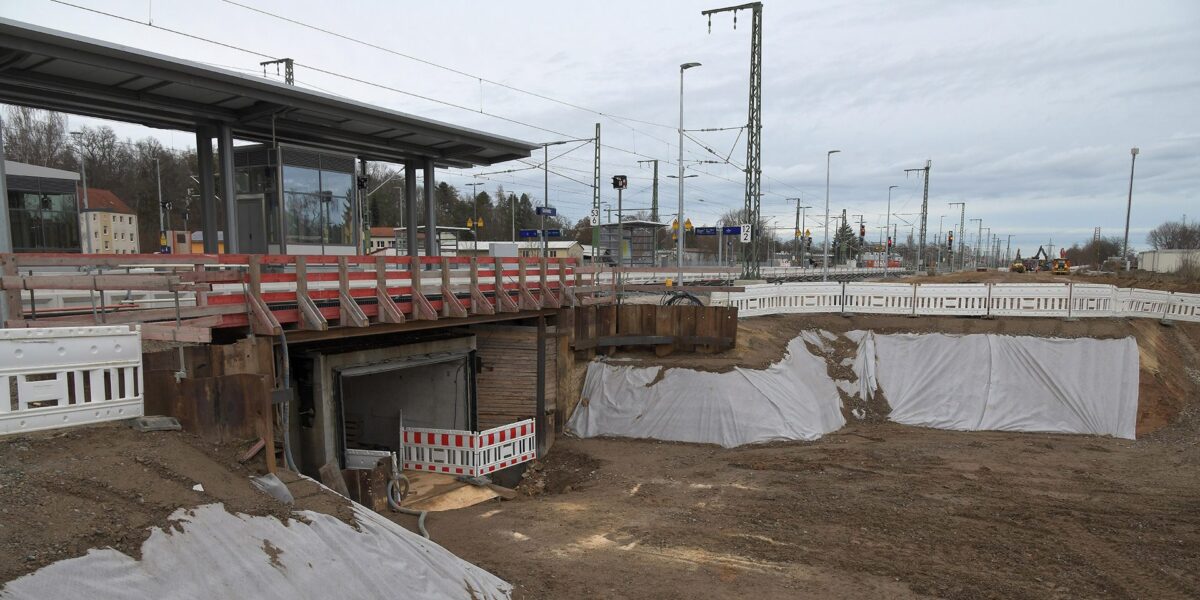 Neubau Personenunterführung Bahnhoff Gößnitz