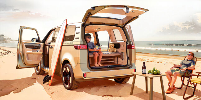 E-Camper VW ID. California Cruise