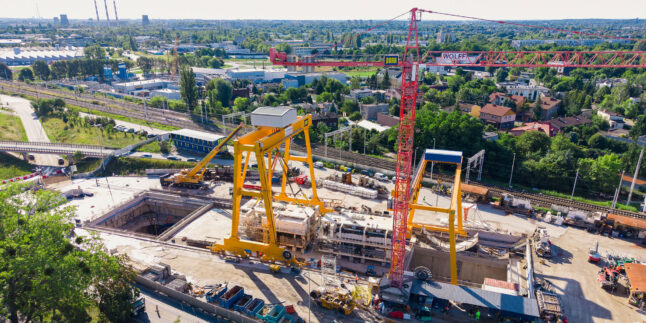 Blick auf die Startkammer Retkinia in Łódź