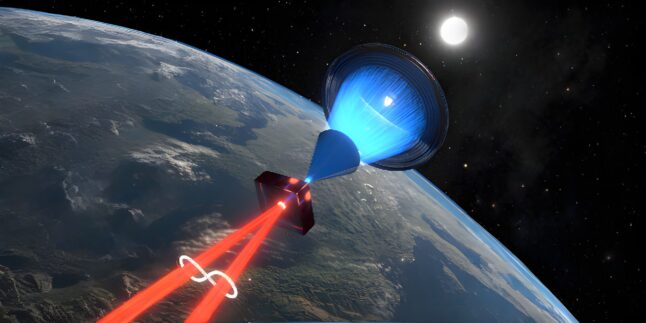 Mithilfe eines neuen kegelförmigen Solarkonzentrators konnten Forscher zeigen, dass Sonnenlicht zur Erzeugung verschränkter Photonen genutzt werden kann