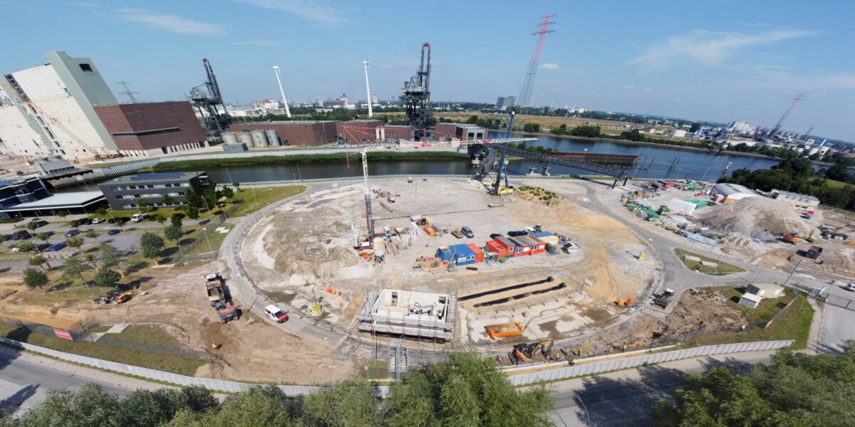 Luftaufnahme Baufeld Moorburg