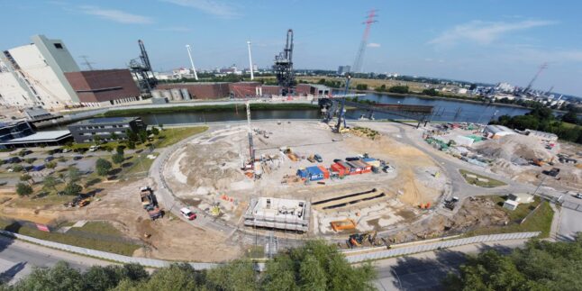 Luftaufnahme Baufeld Moorburg