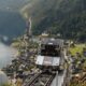 Eine Gondel der Salzbergbahn
