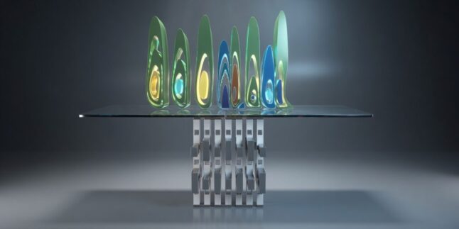 Visualisierung einer phononischen Spiralstruktur