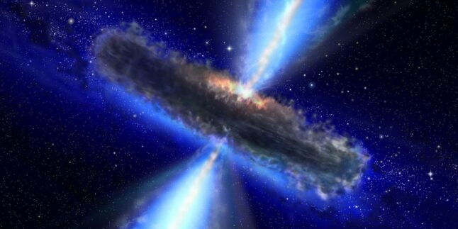 Darstellung eines jungen Sterns, der von einer protoplanetaren Scheibe aus Gas und Staub umgeben ist