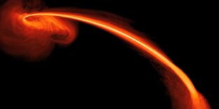 hydrodynamische Simulation eines Sterns